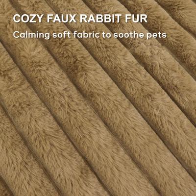 Show full view: LFC PETS Washable Bolster Dog & Cat Bed with Removable Inner Cushion, Khaki, Medium Plus slide 6 of 10