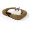 Show in main carousel: LFC PETS Washable Bolster Dog & Cat Bed with Removable Inner Cushion, Khaki, Small slide 1 of 10