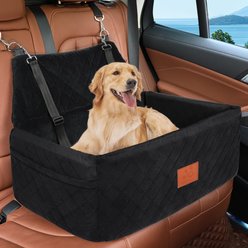 NEEZUKAR Portable Washable Bag Dog Car Seat, Medium/Large, Black
