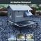 Show in main carousel: Furventi Elevated Waterproof One-Way Polyester Outdoor Heated Cat House with Roof Deck, Large, Grey slide 6 of 9