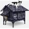 Show in main carousel: Wagstro Waterproof Escape Tunnel & Elevated Eco-Friendly Insulated Polyester Outdoor Heated Cat House, Black, Small slide 1 of 9