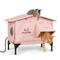 Show in main carousel: Clawsable WarmPaws Polyester Outdoor Heated Cat Shelter with Feeding Bowl, Medium, Pink slide 1 of 10