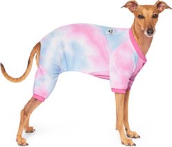 Canada Pooch One-Of-A-Kind Waffle Onesie Dog Pajamas, Pink/Blue, 20