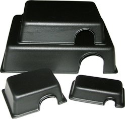 Vivarium Electronics Plastic Reptile Hide Box, Black, Large slide 2 of 3