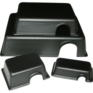 Vivarium Electronics Plastic Reptile Hide Box, Black, Large