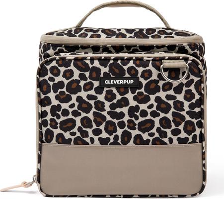 Show full view: Cleverpup Bistro Box 7-Piece Dog Food Travel Kit, Leopard, Large: 12-cup slide 2 of 9