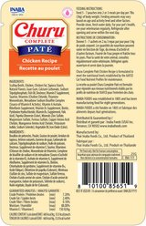 Inaba Churu Complete Chicken Recipe Grain-Free, High Moisture Pate Wet Cat Food, 1.76-oz pouch, 12 count slide 2 of 2