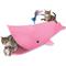 Show in main carousel: Kensie Whale Collapsible Interactive Play Cat Tunnel with Crinkle Tail, Feather Spout & Travel Bag, Pink, 38-in slide 1 of 1