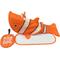 Show in main carousel: Kensie Clownfish Collapsible Interactive Play Cat Tunnel with Crinkle Tail, Feather Spout & Travel Bag, Orange, 38-in slide 1 of 1