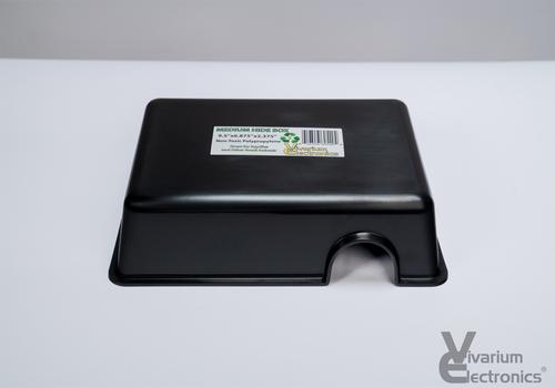 Show full view: Vivarium Electronics Plastic Reptile Hide Box, Black, Medium slide 3 of 3