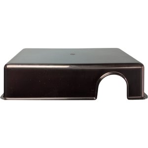 Vivarium Electronics Plastic Reptile Hide Box, Black, Large