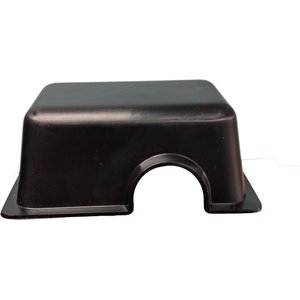 Vivarium Electronics Plastic Reptile Hide Box, Black, Small