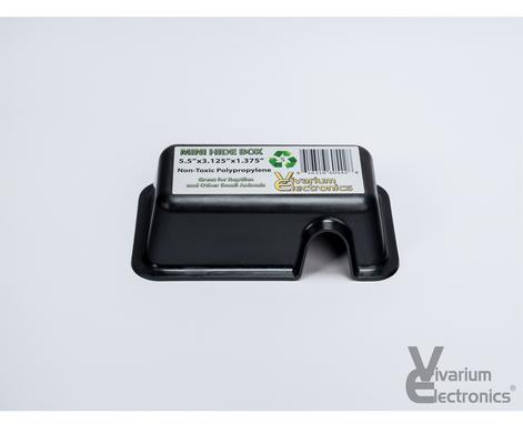 Show full view: Vivarium Electronics Plastic Reptile Hide Box, Black, Mini slide 3 of 3