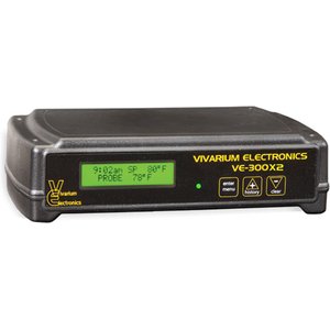 Vivarium Electronics VE-300X2 Reptile Thermostat, Black