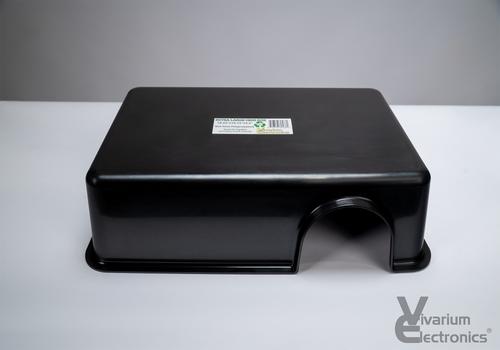 Show full view: Vivarium Electronics Plastic Reptile Hide Box, Black, X-Large slide 3 of 3