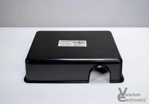 Show full view: Vivarium Electronics Plastic Reptile Hide Box, Black, Large slide 3 of 3