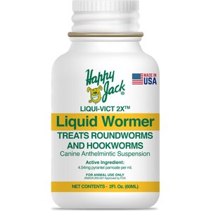 Happy Jack Liqui-Vict 2X Liquid Dog Dewormer, 2-fl oz bottle