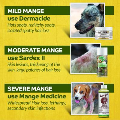 Show full view: Happy Jack Sardex Odorless & Stainless Mange Itch Relief & Treatment for Dogs, 9.5-fl oz bottle slide 3 of 10