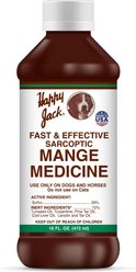 Happy Jack Mange Medicine & Treatment Liquid for Dogs & Horses, 16-fl oz bottle