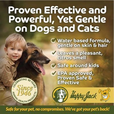 Show full view: Happy Jack DD-33 Flea & Tick Treatment & Control Spray for Dogs & Cats, 16-fl oz bottle slide 4 of 7