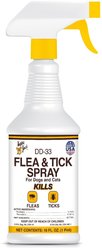 Happy Jack DD-33 Flea & Tick Treatment & Control Spray for Dogs & Cats, 16-fl oz bottle