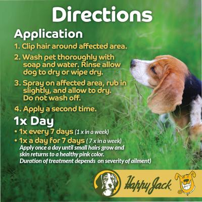 Show full view: Happy Jack Sardex Odorless & Stainless Mange Itch Relief & Treatment for Dogs, 9.5-fl oz bottle slide 5 of 10