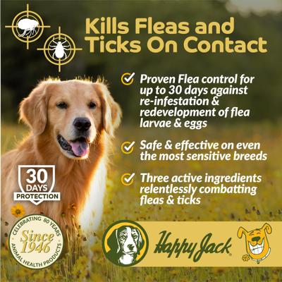 Show full view: Happy Jack Paracide Flea & Tick Shampoo & Treatment for Dogs & Cats, 8-fl oz bottle slide 3 of 9