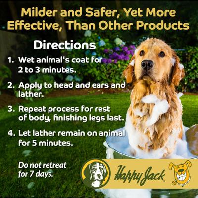 Show full view: Happy Jack Paracide Flea & Tick Shampoo & Treatment for Dogs & Cats, 8-fl oz bottle slide 5 of 9