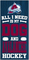 Fan Creations Avalanche All I Need Is My Dog & Football Wall Decor, 6 x 12-in