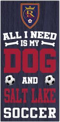 Fan Creations Real Salt Lake All I Need Is My Dog & Football Wall Decor, 6 x 12-in