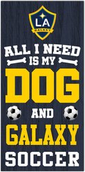 Fan Creations La Galaxy All I Need Is My Dog & Football Wall Decor, 6 x 12-in