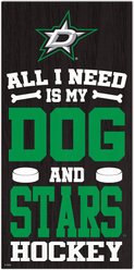 Fan Creations Stars All I Need Is My Dog & Football Wall Decor, 6 x 12-in