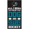 Show in main carousel: Fan Creations Sharks All I Need Is My Dog & Football Wall Decor, 6 x 12-in slide 1 of 1