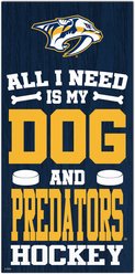 Fan Creations Predators All I Need Is My Dog & Football Wall Decor, 6 x 12-in