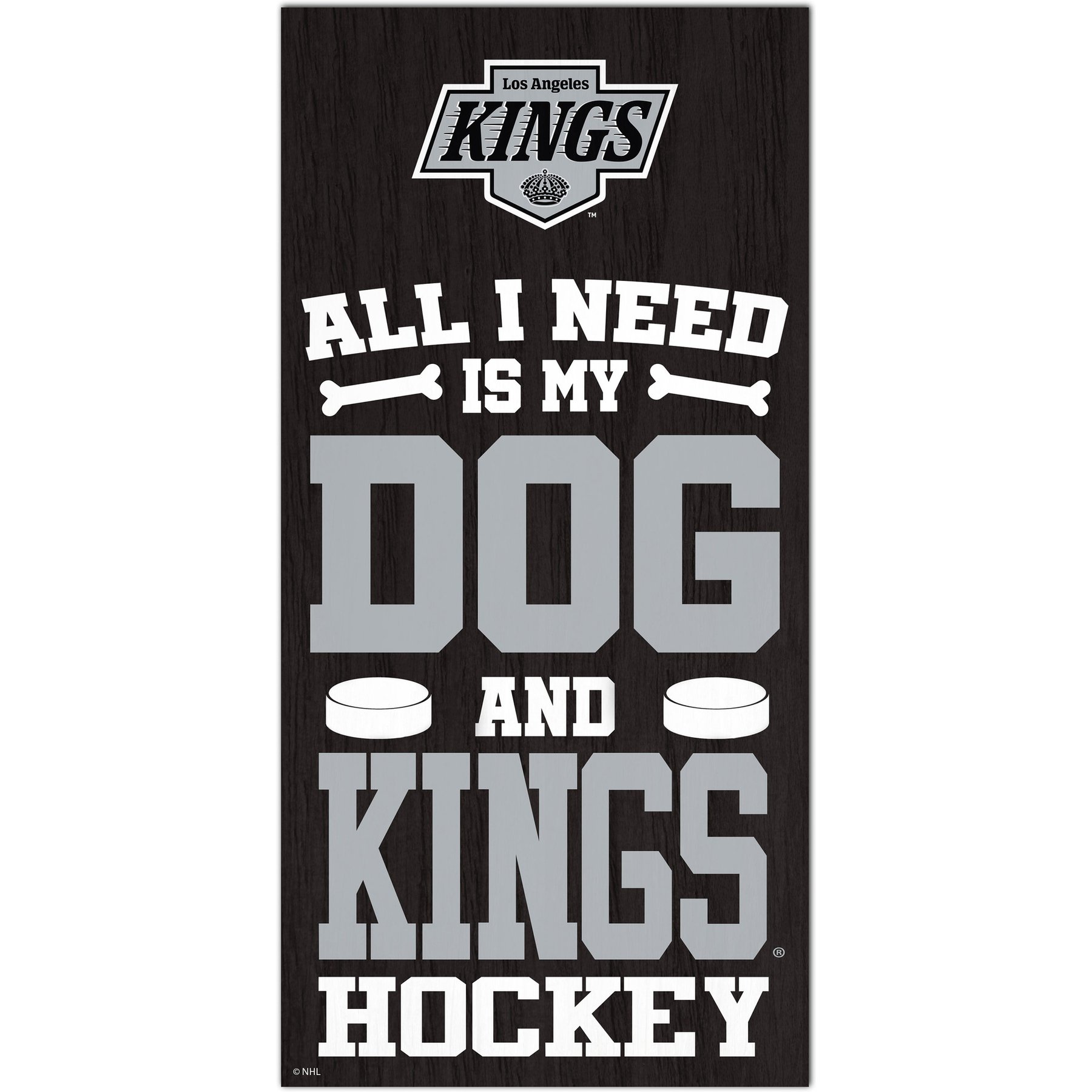Fan Creations Kings All I Need Is My Dog & Football Wall Decor, 6 x 12-in