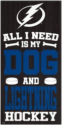 Fan Creations Lightning All I Need Is My Dog & Football Wall Decor, 6 x 12-in
