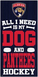 Fan Creations Panthers All I Need Is My Dog & Football Wall Decor, 6 x 12-in