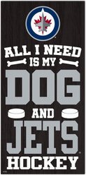 Fan Creations Jets All I Need Is My Dog & Football Wall Decor, 6 x 12-in
