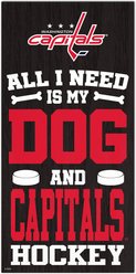 Fan Creations Capitals All I Need Is My Dog & Football Wall Decor, 6 x 12-in