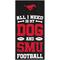 Show in main carousel: Fan Creations Southern Methodist University All I Need Is My Dog & Football Wall Decor, 6 x 12-in slide 1 of 1