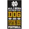 Show in main carousel: Fan Creations University of Notre Dame All I Need Is My Dog & Football Wall Decor, 6 x 12-in slide 1 of 1