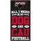 Show in main carousel: Fan Creations Clark-Atlanta University All I Need Is My Dog & Football Wall Decor, 6 x 12-in slide 1 of 1