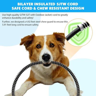 Show full view: PetNF Outdoor Soft Electric Dog & Cat Heating Pad with Waterproof Cover, Green, 35.4 x 23.6-in slide 7 of 8