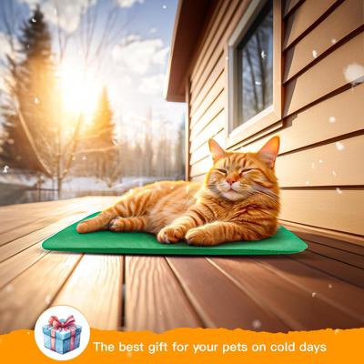 Show full view: PetNF Automatic Temperature Control Soft Electric Blanket Dog & Cat Heating Pad with Anti Bite Tube & Washable Cloth Cover, 19.6 x 11.8-in, Green slide 8 of 8