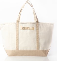 CB Station Personalized Classic Tote Bag, Safari, Large