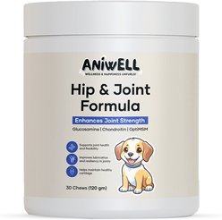 Aniwell Hip & Joint Formula Chew Supplement for Dogs, 30 count