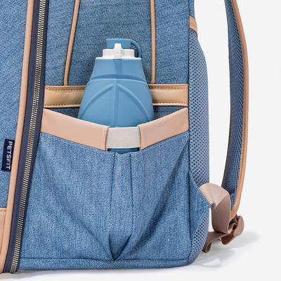 Show full view: Petsfit Trendy Airline Approved Backpack Dog & Cat Carrier, Denim Blue, 13.8 x 10.6 x 18.1-in slide 5 of 9