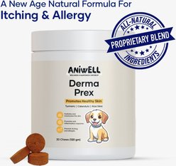Aniwell DermaPrex Allergy & Itch Chew Supplement for Dogs, 30 count slide 2 of 8