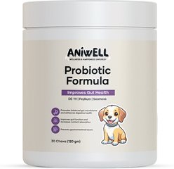 Aniwell Probiotics Formula Chew Digestive Aid for Dogs, 30 count