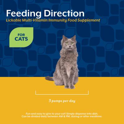Show full view: NaturVet Lickable Salmon Flavored Paste Multi-Vitamin Immunity Food Supplement for Cats, 3.2-fl oz bottle slide 7 of 9